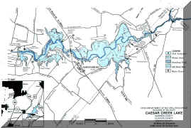 Caesar Creek Lake - Click for the Full Map